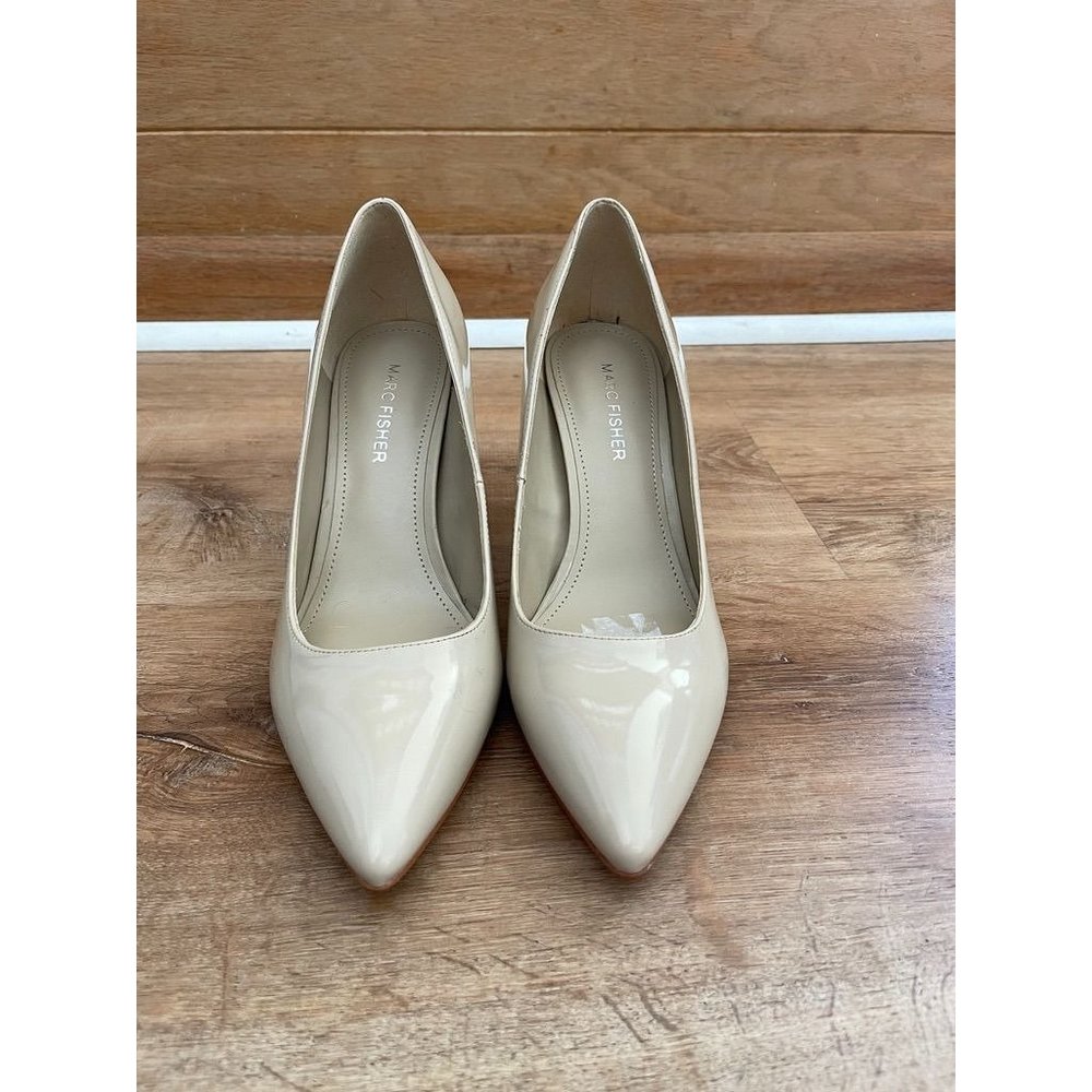 Marc Fisher Nude Patent Pointed-Toe Pumps
